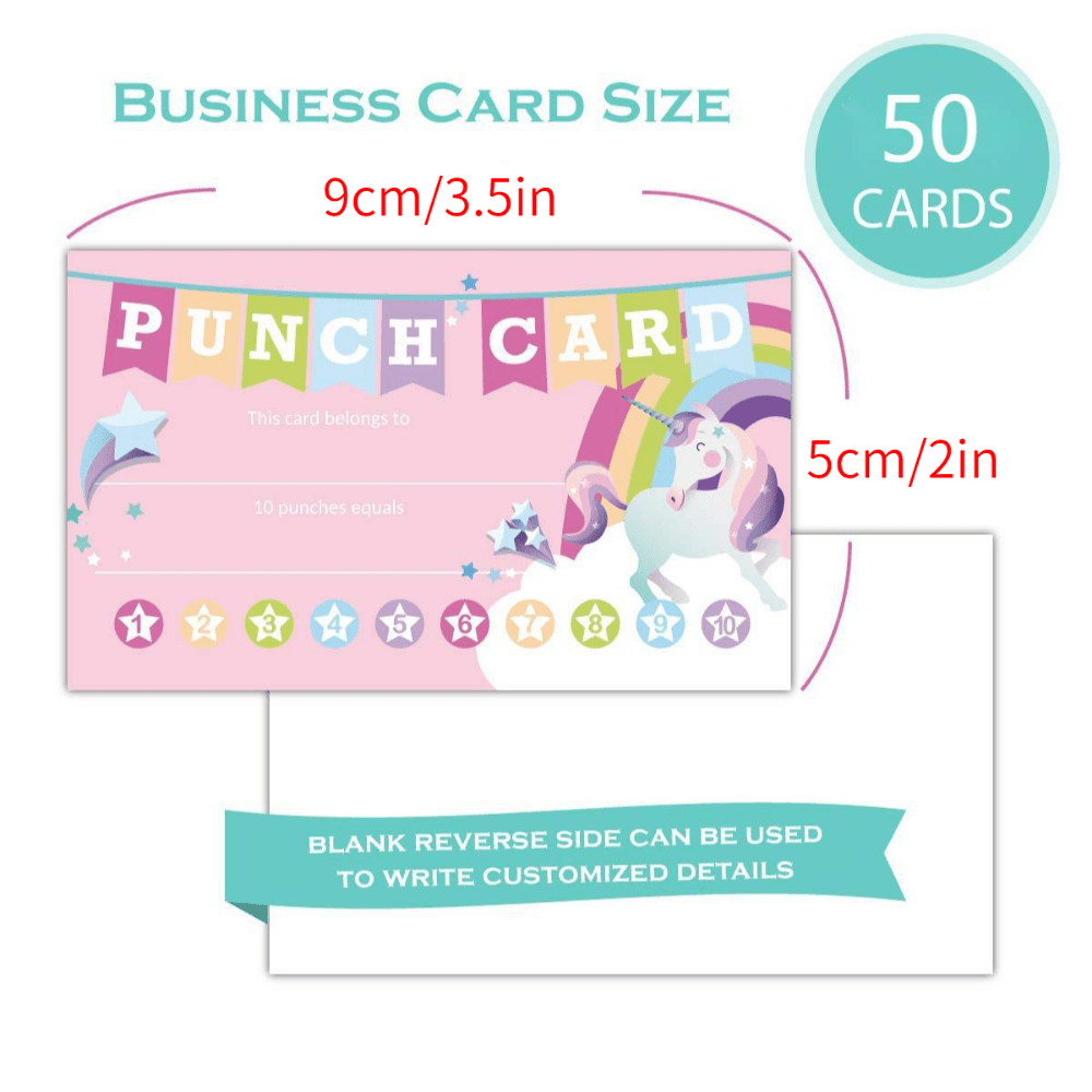 50Pcs/Set Kids Reward Cards Cartoon Animals Punch Cards for Children Cute  Bee Designs for Classroom Home Motivational Encourage