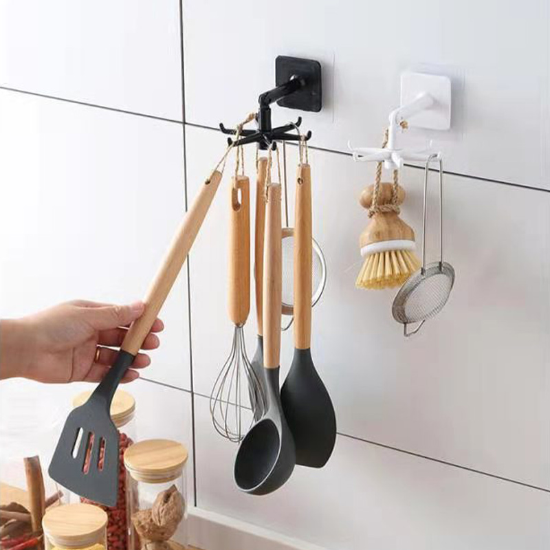  Estante para utensilios de cocina, colgador de pared