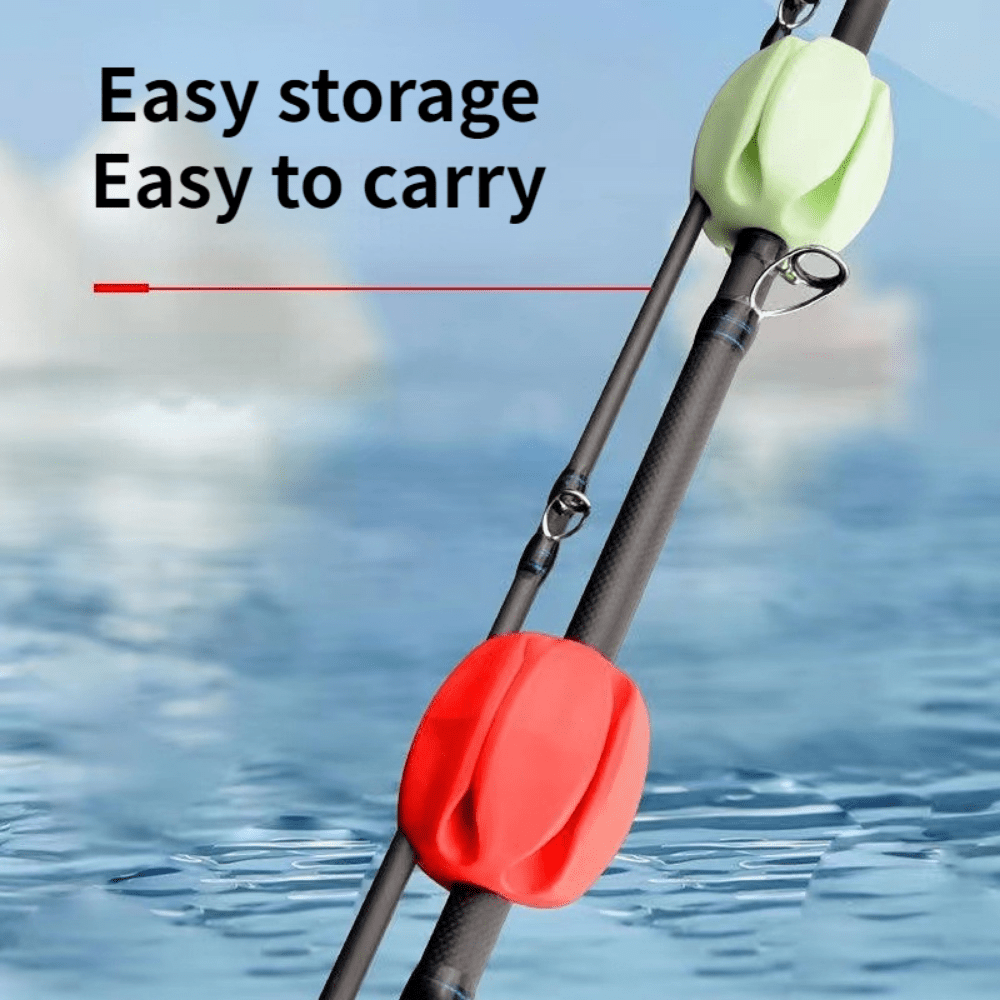 Rod Fixed Ball Fishing Rod Tie Holder Protector Anti-Collision Fishing Lure  Rod Protector Elastic Reusable Tackle Accessories