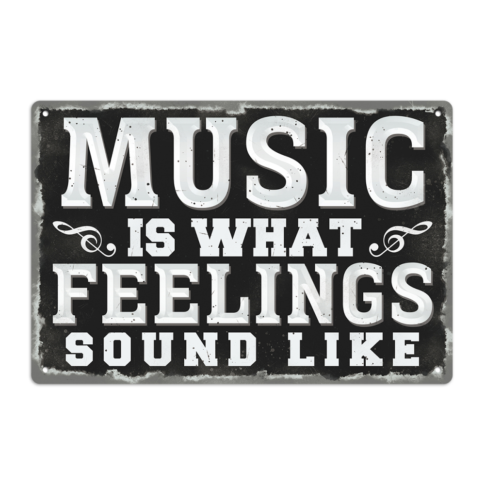 Image of 1pc, Vintage Music Metal Tin Sign - 8''x12''/20cm*30cm - Water-proof, Dust-proof Wall Art For Home, Restaurant, Bar, Cafe, Garage Decor Halloween Christmas Decorations halloween Christmas Decoration