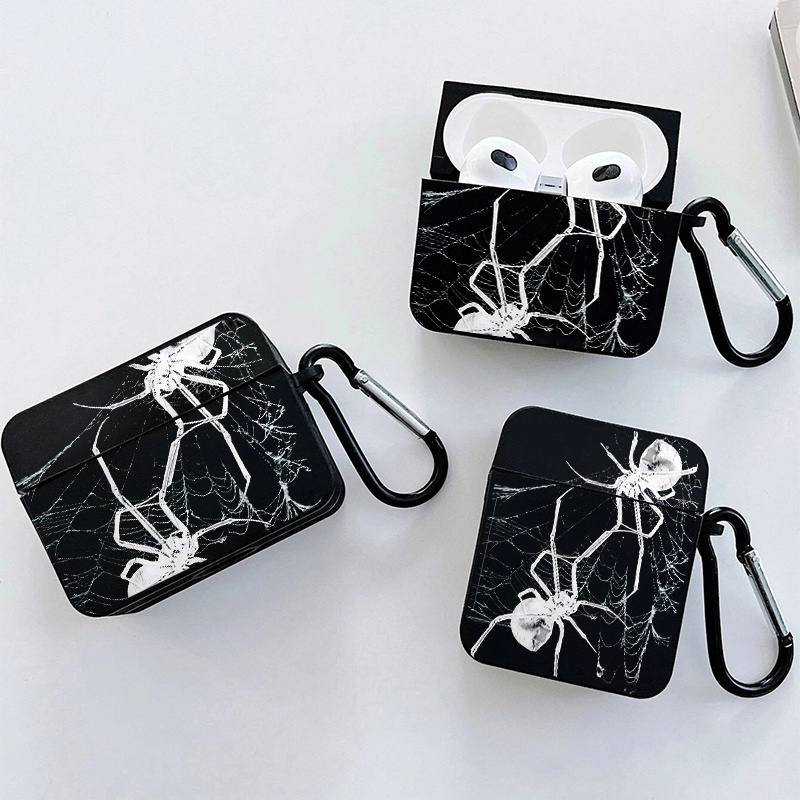 

Grids & Spiders Graphic Pattern Headphone Case For Apple Airpods1/2, Airpods3, Airpods Pro Airpods Pro (2nd Generation)