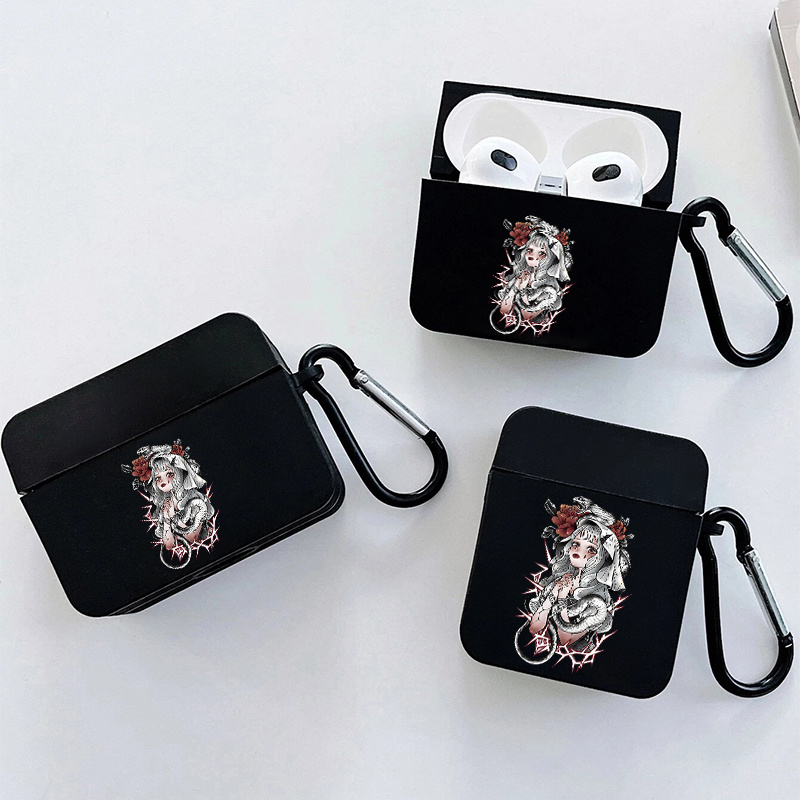 

Eyes Bleeding Girl Graphic Pattern Headphone Case For Airpods1/2, Airpods3, Airpods Pro Airpods Pro (2nd Generation)