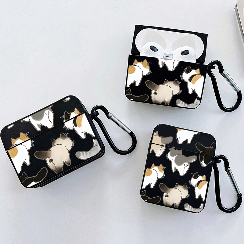 

Cats Graphic Pattern Headphone Case For Airpods1/2, Airpods3, Airpods Pro Airpods Pro (2nd Generation)