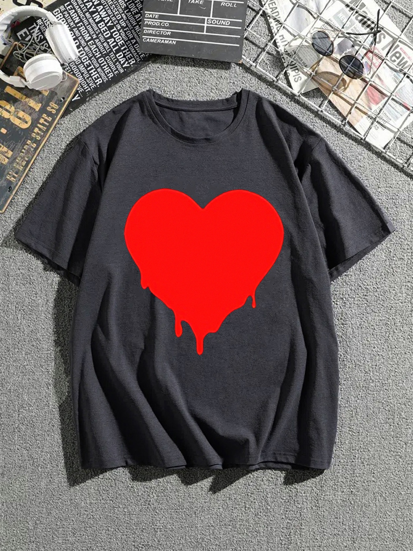 Human Made - Big Heart Print T-Shirt