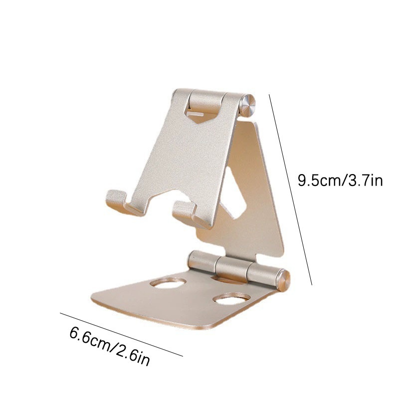 Angle Adjustable Cell Phone Stand Sturdy Aluminum Metal Holder