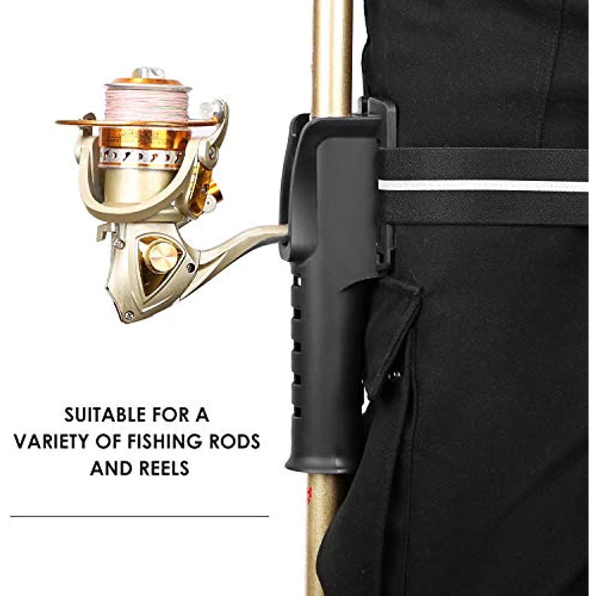 wolftale Fishing Rod Waist Holder Professional Fixing Bags Support Pouches  Simple Small Tackle Pole Belt Bag Fixed Stand Type 1 Type 1