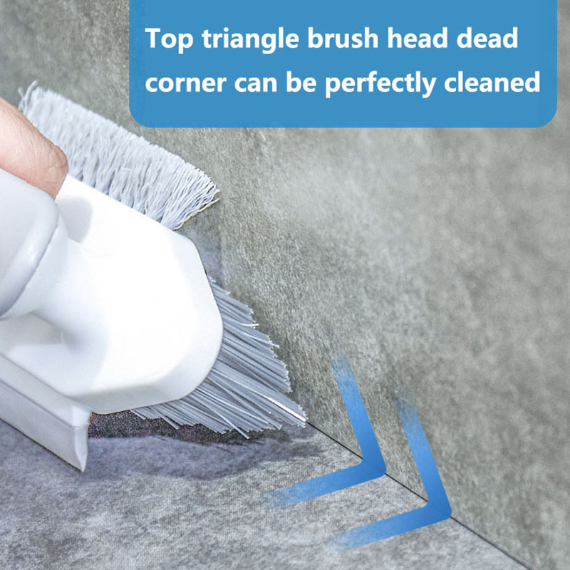 1pc Triangle Gap Cleaning Brush For Bathroom Floor, Wall Corner, Toilet