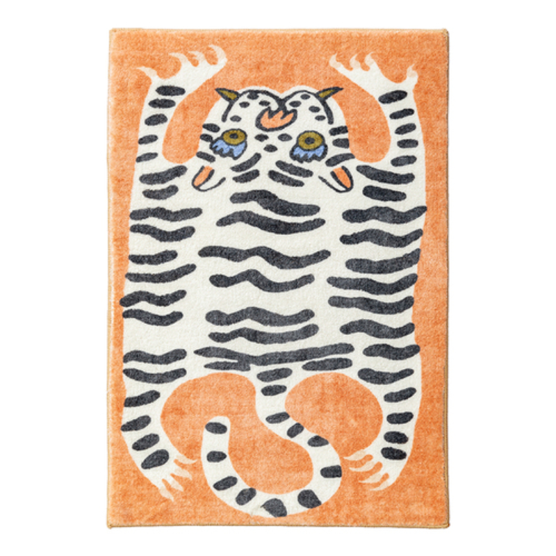 Human Made Rug Cartoon Tiger Lounge Rug Human Made Tiger Irregular Carpet  Luxury Bedroom Bedside Carpet Living Room Home Decor