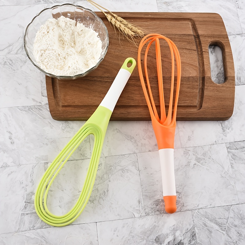 1pc Plastic Folding Storage Manual Rotary Egg Beater, Hand Whisk