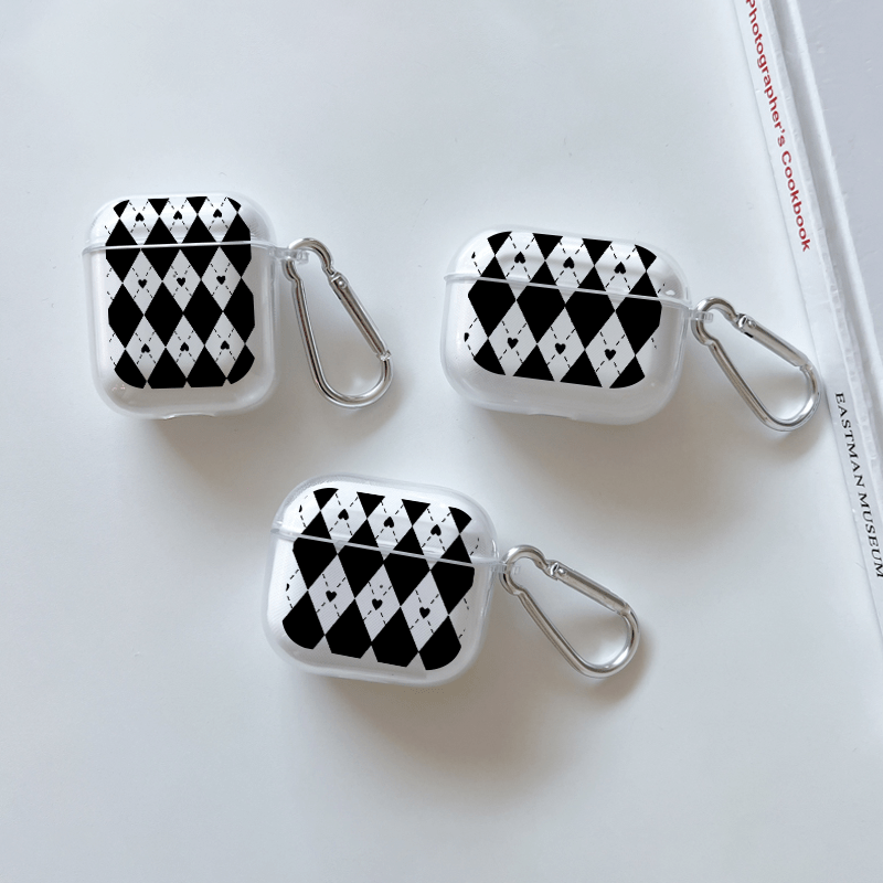 Black Rhinestone& Heart Graphic Pattern Headphone Clear Case For  Airpods1/2, Airpods3, Pro, Pro (2nd Generation), Gift For Birthday,  Girlfriend, Boyfriend, Friend Or Yourself, Transparent Anti-fall Silicon -  Temu United Arab Emirates