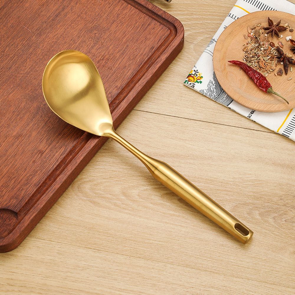 Nordic Gold Stainless Steel Cooking Spoon Set - 7 Pieces