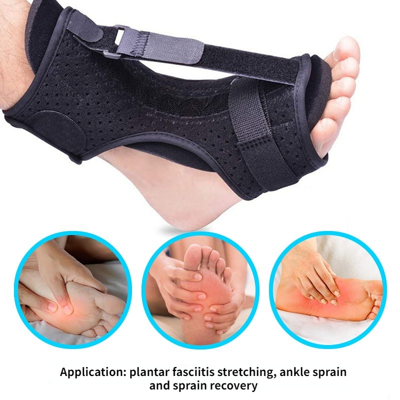 Plantar Fasciitis Night Splint, Plantar Fasciitis Relief Brace 3 Adjustable  Straps foot brace for Women & Men for Plantar Fasciitis Relief, Achilles