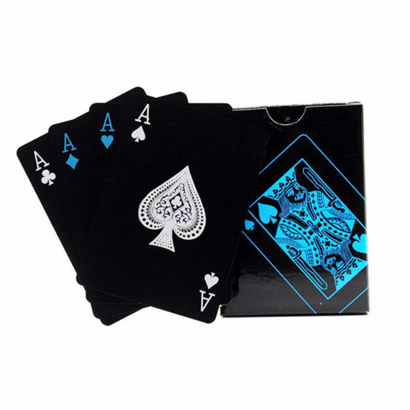 1pc PVC Noir Cartes À Jouer En Plastique Poker Jeu Deck - Temu Belgium