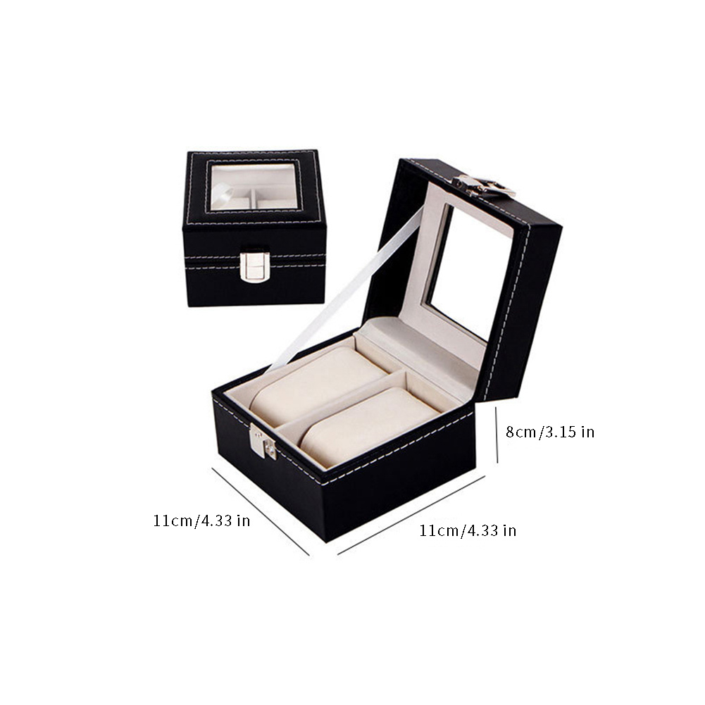 1pc Watch Storage Case 6 Grids Jewelry Display Box