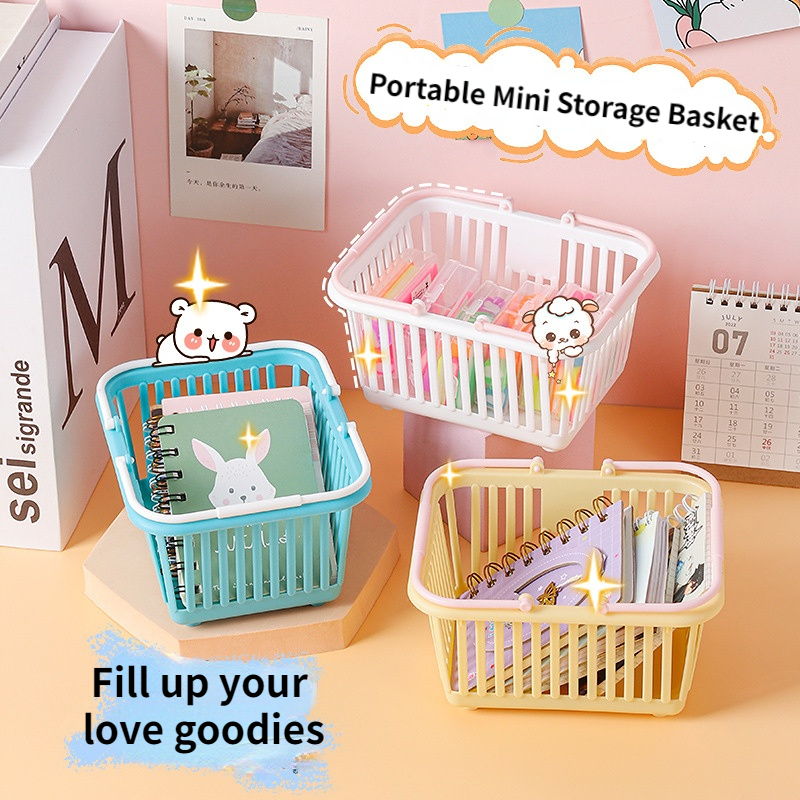 4Pcs Mini Storage Box, Foldable Canvas Storage Basket, Square Mini Basket,  Used To Store Cosmetics, Baby Toys, Keys, Books, Office Supplies, Etc.