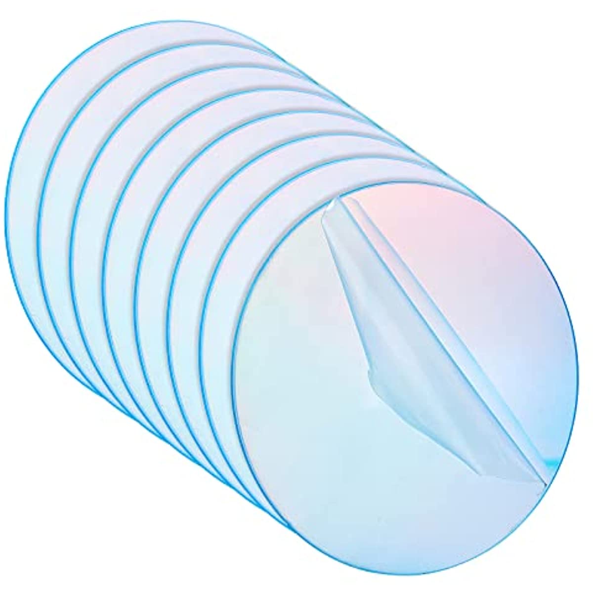 Feuille acrylique ronde transparente pour enfants, disque en plastique  transparent vierge, projet d'art peint bricolage, optique de 2mm, 4 po, 20  pièces, 32 pièces