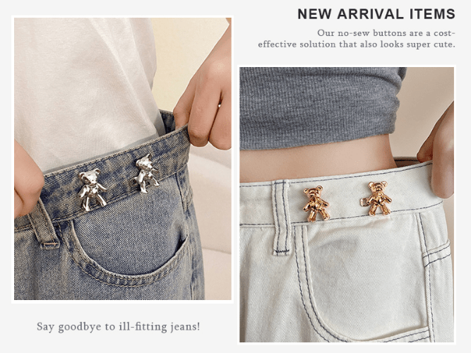 Zinc Zinc Alloy Camellia Pants Button Tightener Button Clasps Jean Buttons  for Loose Jeans Gift – the best products in the Joom Geek online store