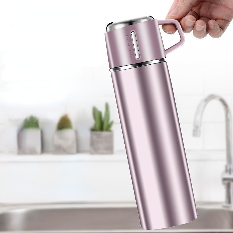 Stainless Steel Vacuum Water Bottle, Wide Mouth Insulation Cup With Filter,  Suitable For Outdoor Sports Activities - Temu