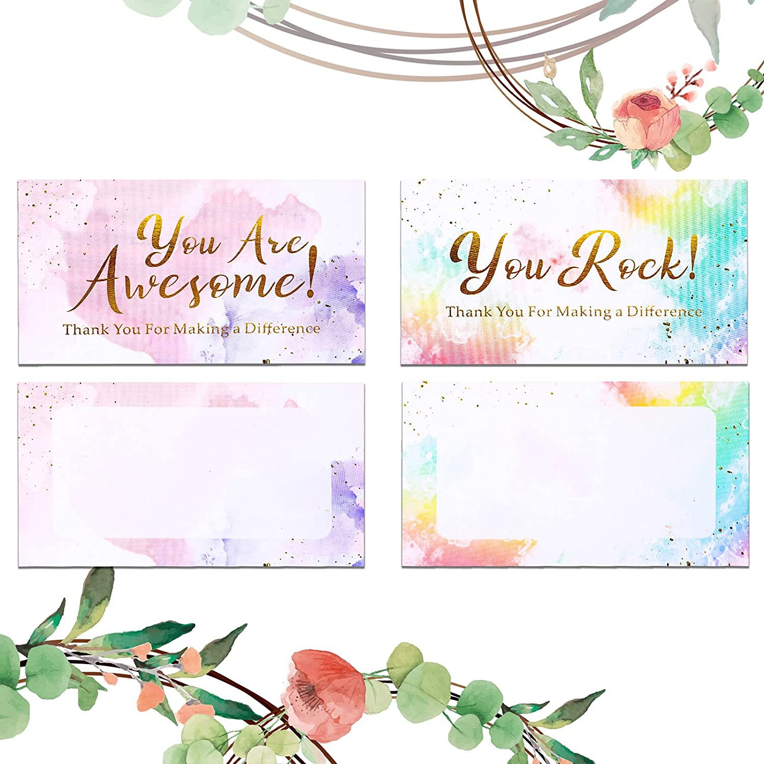 Awesome cards colorful thank making a difference cards temu