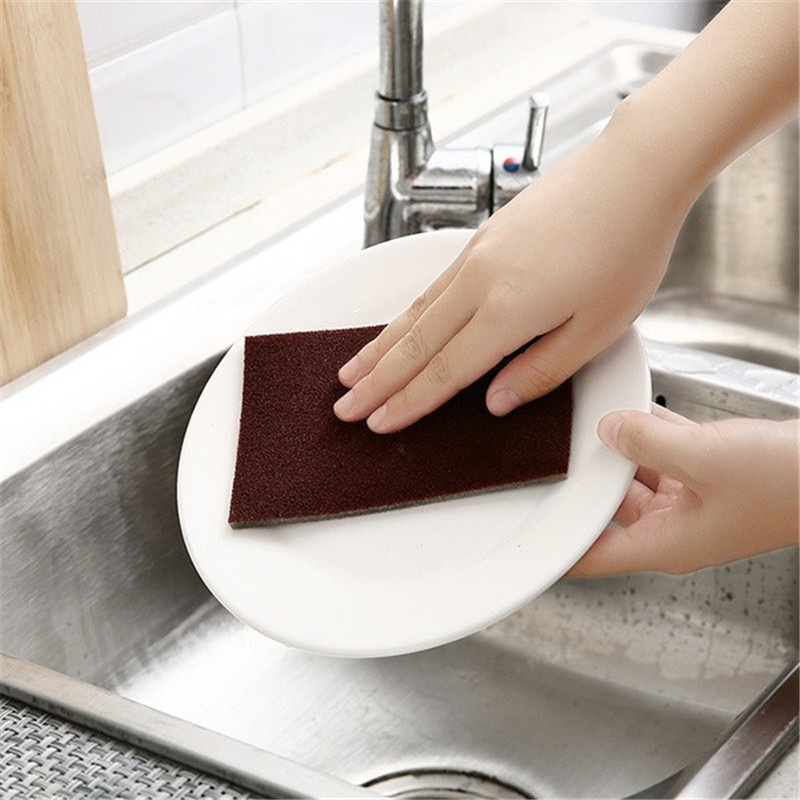 20PCS Dish Washing Scouring Pads Emery Scrubber Pot Sink Kitchen Cleaning  Tool