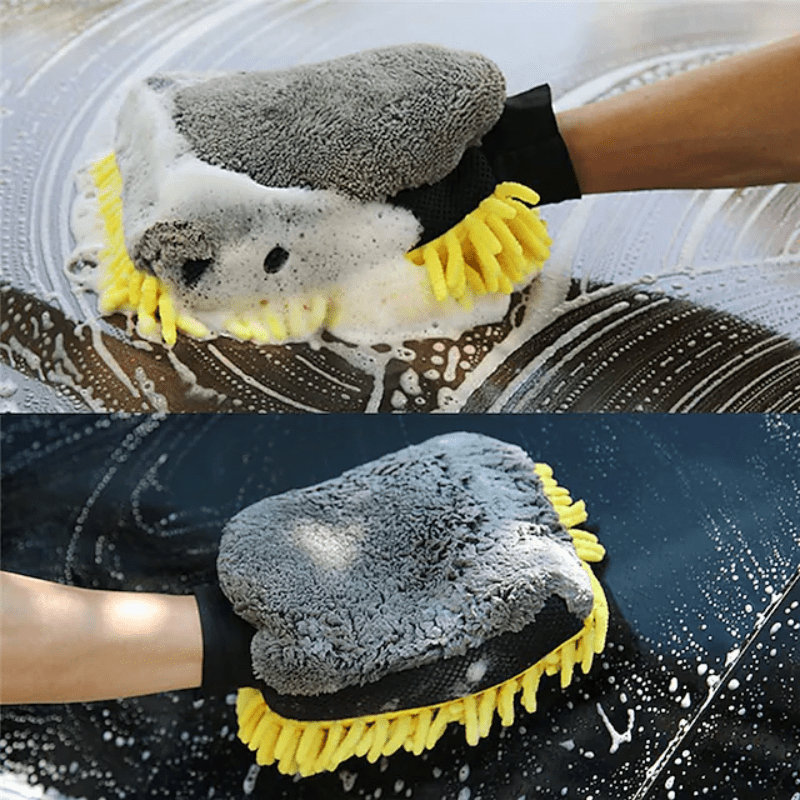 Nettoyage en PVC Gants de lavage de voiture en tissu de polissage de haute  qualité Gants de nettoyage en chenille 