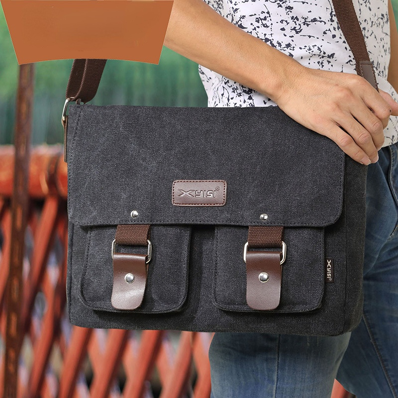 Nuevo】Bolso de mensajero de marca de moda para hombre, bolso de lona  informal de un hombro para hombre, mochila cruzada ligera y de gran  capacidad para estudiantes, suaveNSBBB