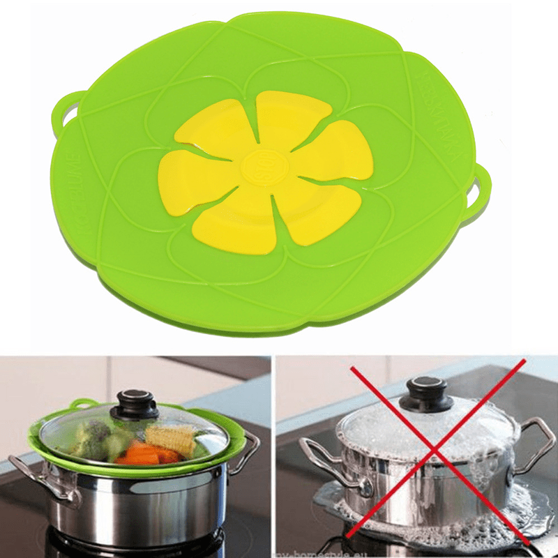 Boil Over Spill Stopper, Silicone Pot Cover Lid Safeguard, Handy