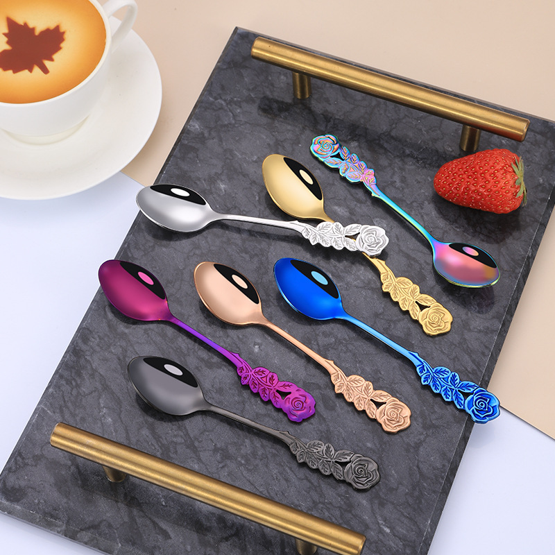 Silicone Kitchen Tableware, Silicone Teaspoon Coffee