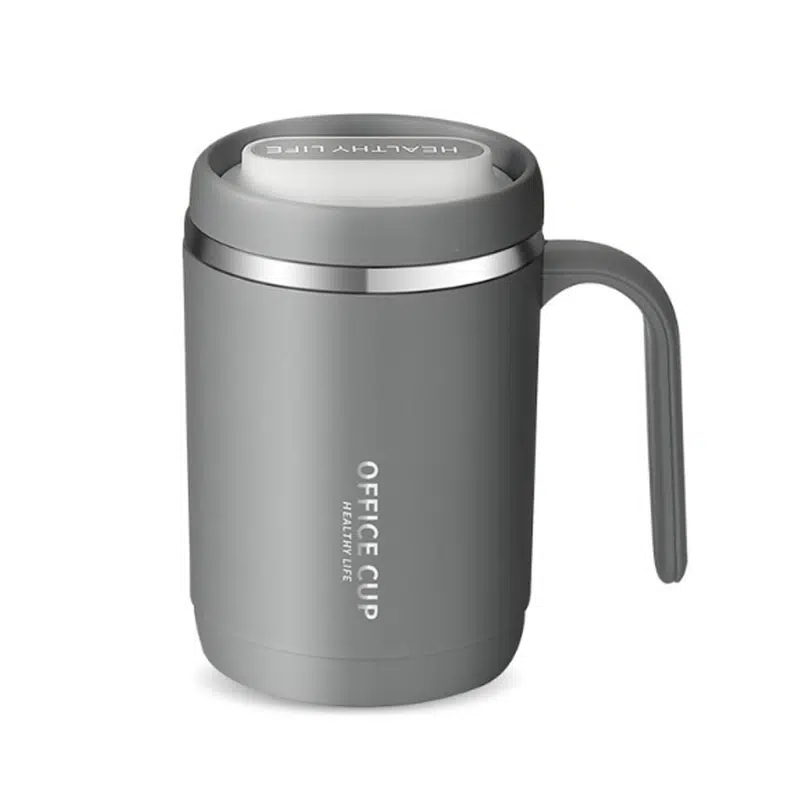 304 Stainless Steel Office Cup - Large Capacity, Durable Insulated Coffee  Mug With Splash Proof Sliding Lid - Perfect For Tea & Coffee Drinks! - Temu