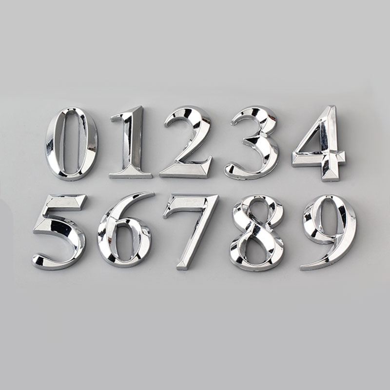 Modern 3d Stainless Steel Digital Door Number Easy Install! Temu