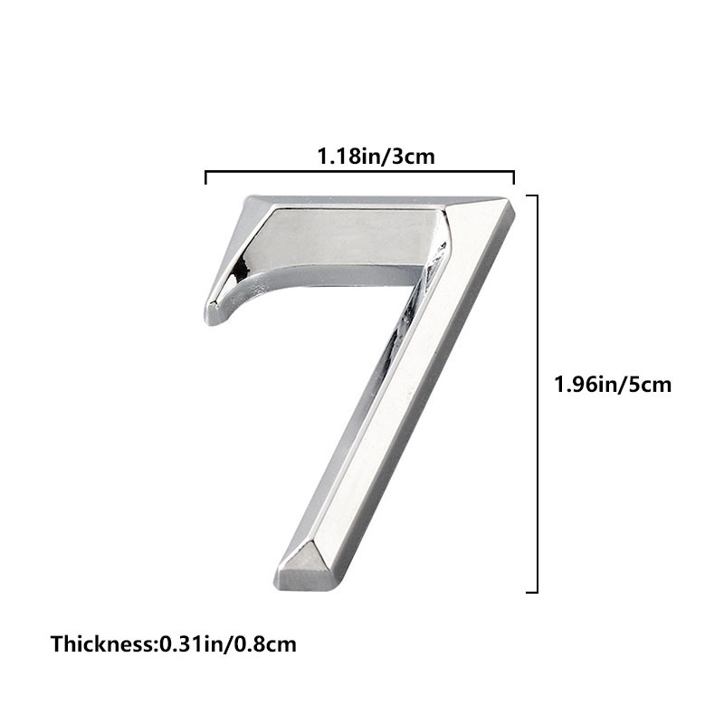 Modern 3d Stainless Steel Digital Door Number Easy Install! Temu