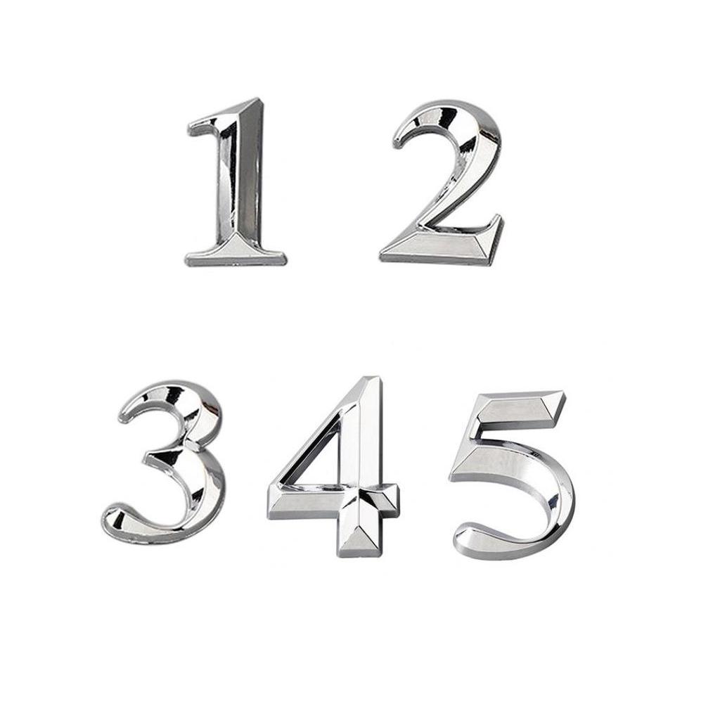 Modern 3d Stainless Steel Digital Door Number Easy Install! Temu