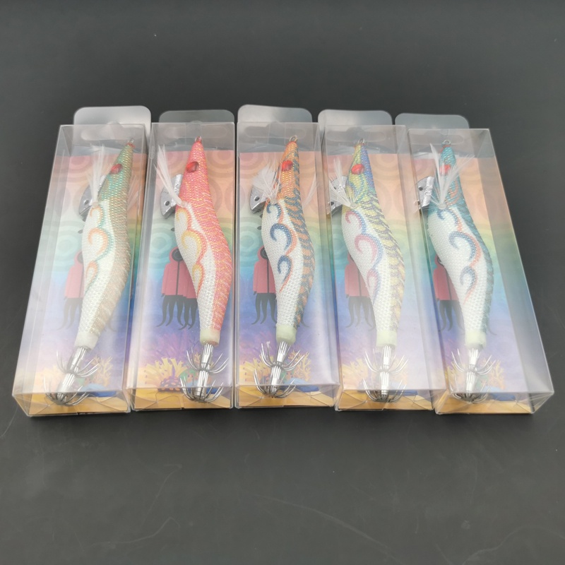8pcs Squid Hook Replaceable Battery LED Electronic Shrimp Jigs