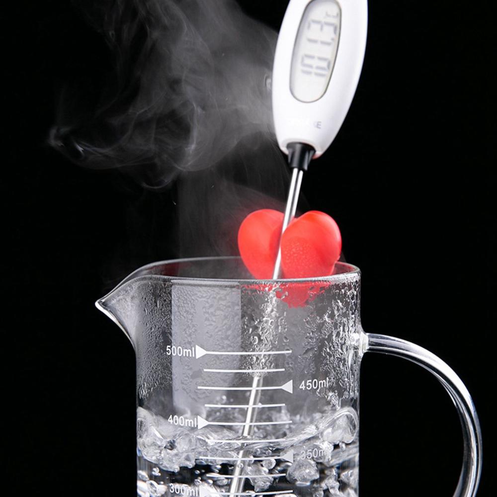 Thermometer, Heart Shape Silicone Thermometer, Waterproof Meat