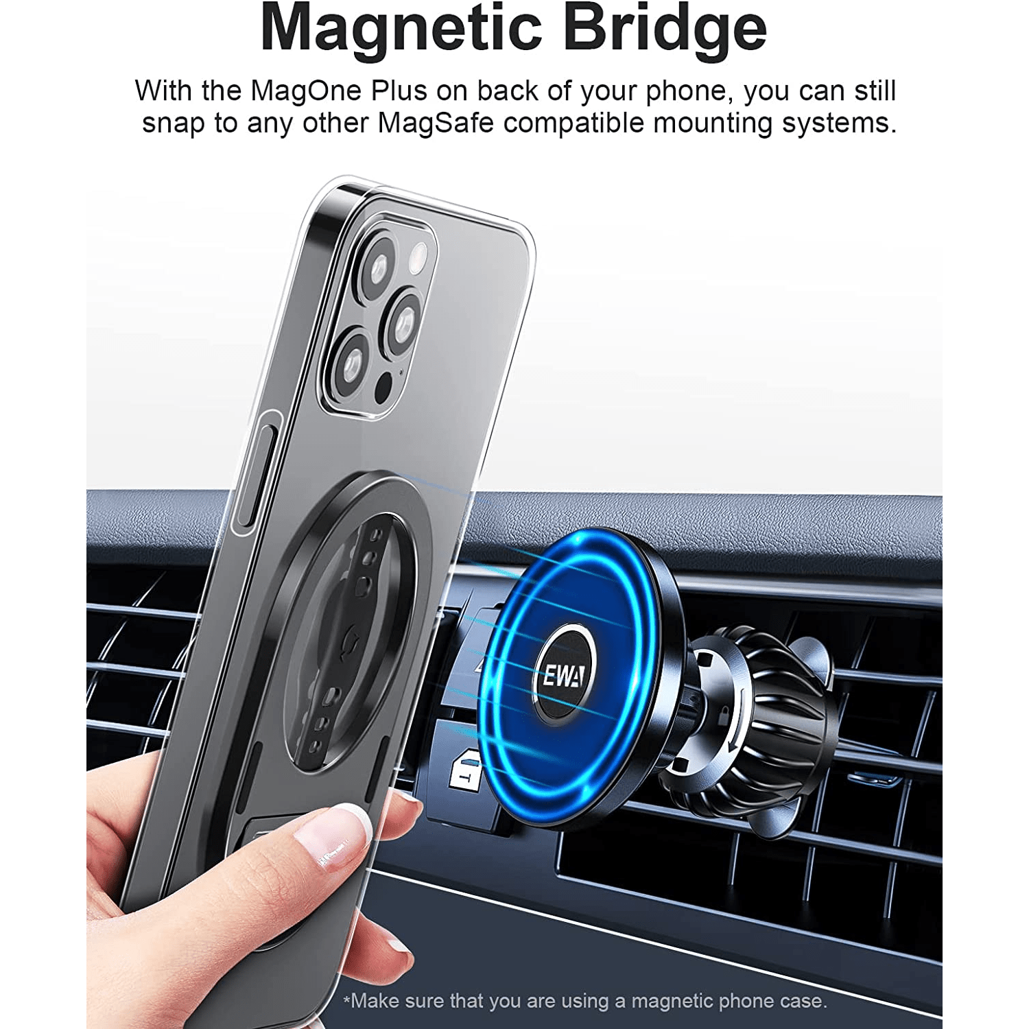 UBeesize Magnetic Tripod Mount Holder for Magsafe Phone,Universal