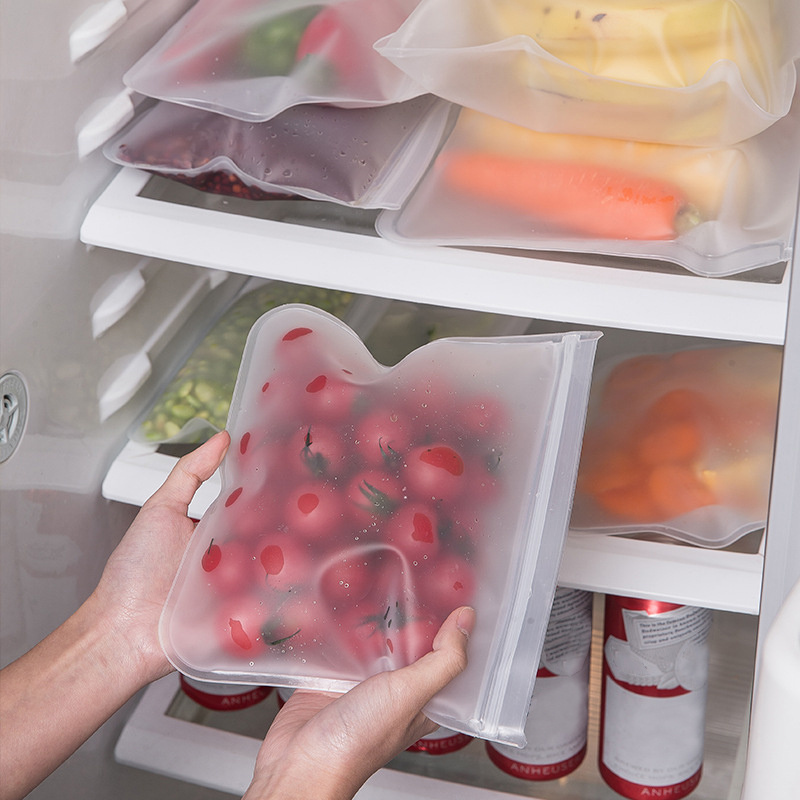 Reusable Food Storage Bag Fresh-keeping Leak Proof Freezer Bag