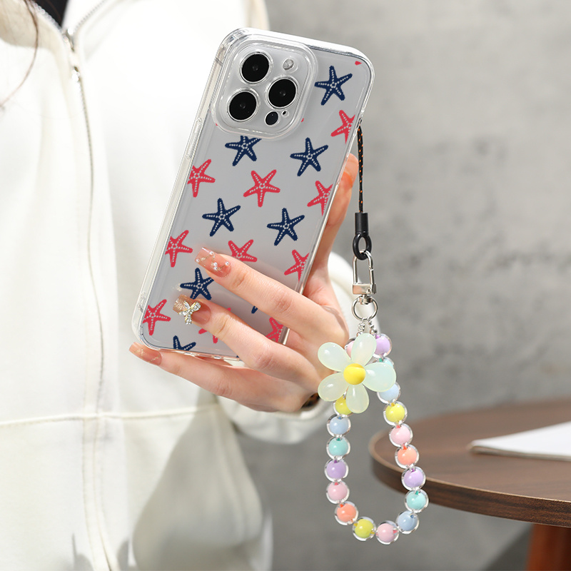 Seahorse Star Phone Case With Lanyard For Iphone 14, 13, 12, 11