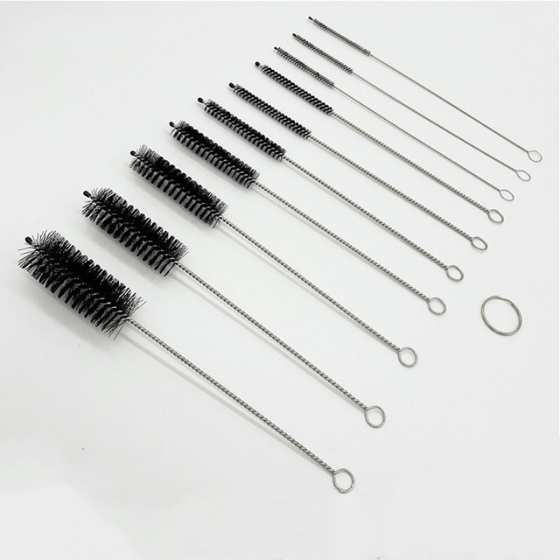 Small Pipe Cleaner Brush Nylon and Stainless Steel Wire 