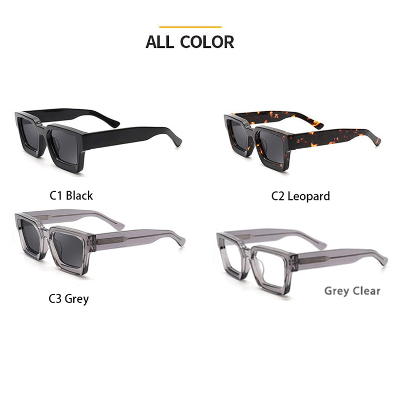Classic Acetate Polarized Sunglasses High Quality Thick Sunglasses Driving  Uv400 Protection Glasses For Men And Women With Leather Case Packing - Temu