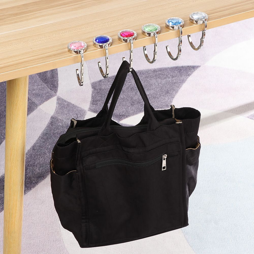 Portable Metal Foldable Bag Purse Hook Handbag Hanger - Temu
