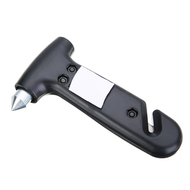 2er Pack Auto Safety Hammer Notfall Fluchtwerkzeug mit  Sicherheitsgurtschneider und Fahrzeugfenster Glasbrecher mit  lichtreflektierendem Klebeband