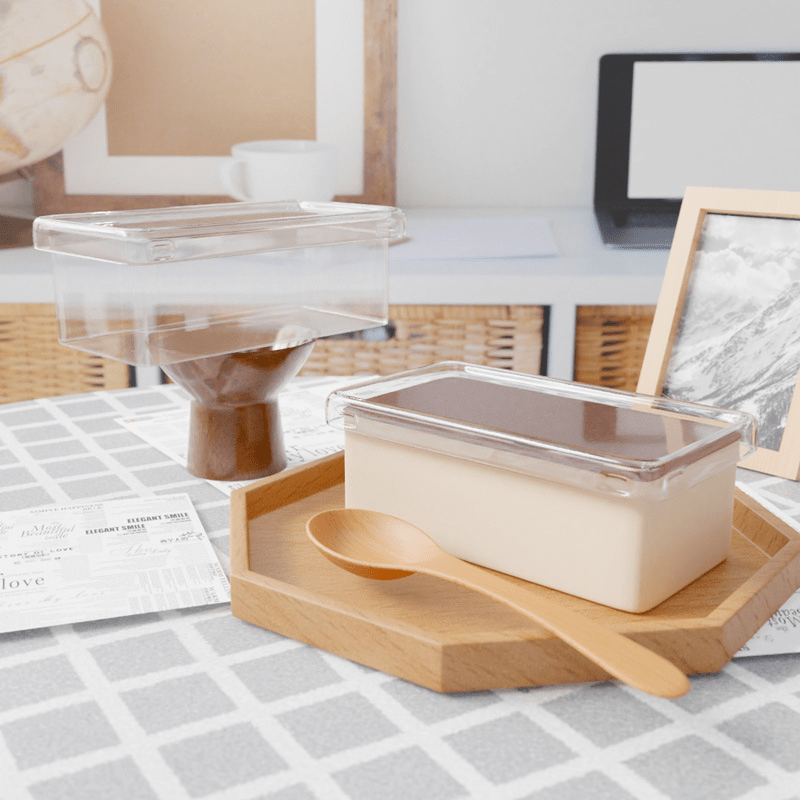 50pcs Tiramisu Container With Lid Square Plastic Cake Packaging