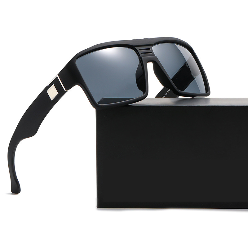 Hd Driving Sunglasses Men Uv Protection Trendy Square Frame - Temu