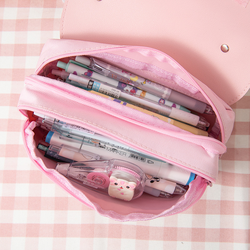Cat School Pencil Case Girls, School Supplies Girls Kawaii