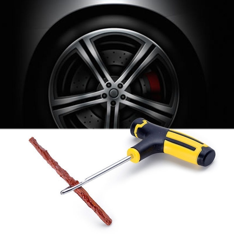 Kaufe Auto-Reifen-Reparatur-Werkzeug-Set mit Gummistreifen,  Tubeless-Reifen-Pannenstopfen-Set für LKW-Motorräder