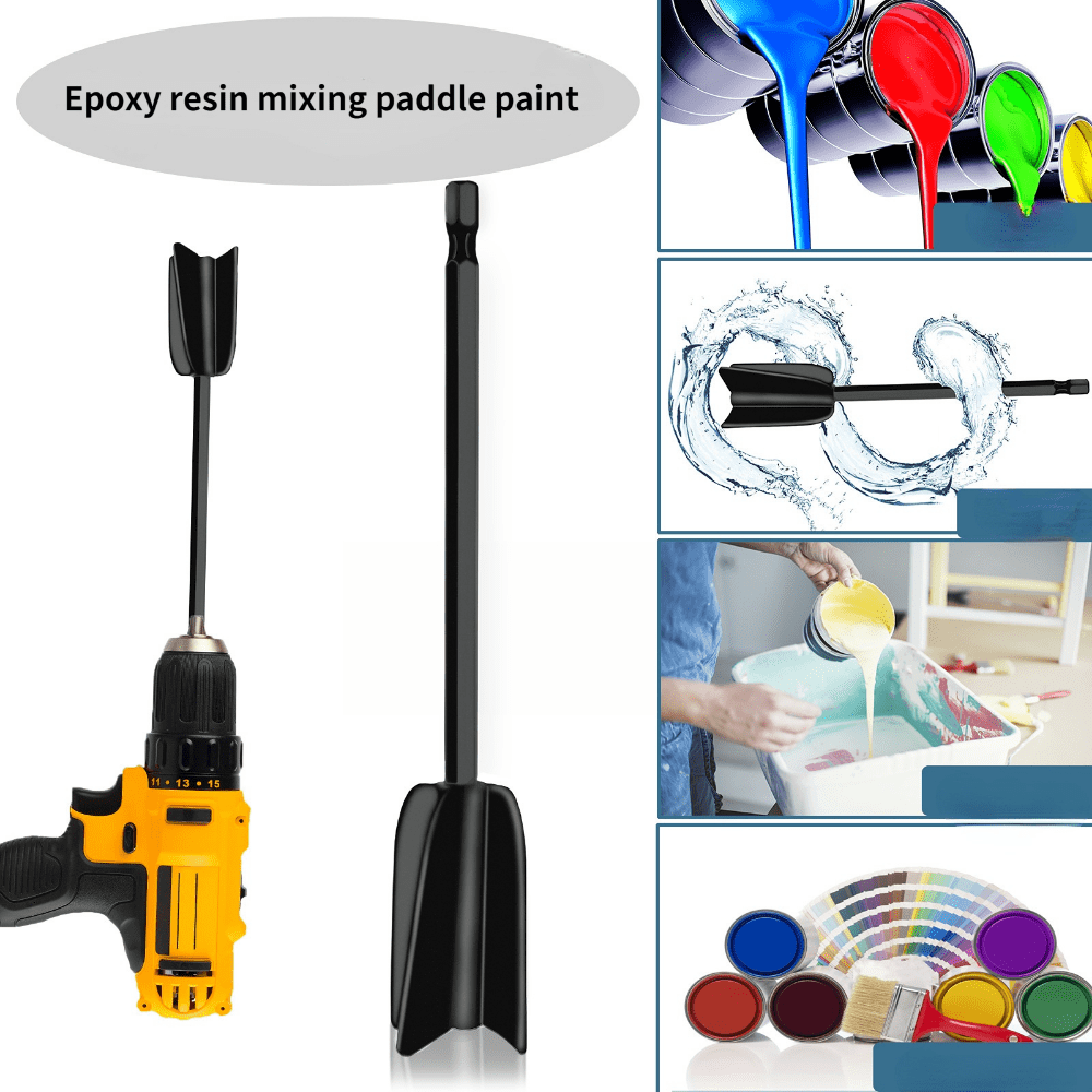 Epoxy Mixer Paint Drill Attachment For Epoxy Mixer Paint Resin Mixer  Paddles Power Mixer Tools Resin Mixer Stirring Drill - AliExpress
