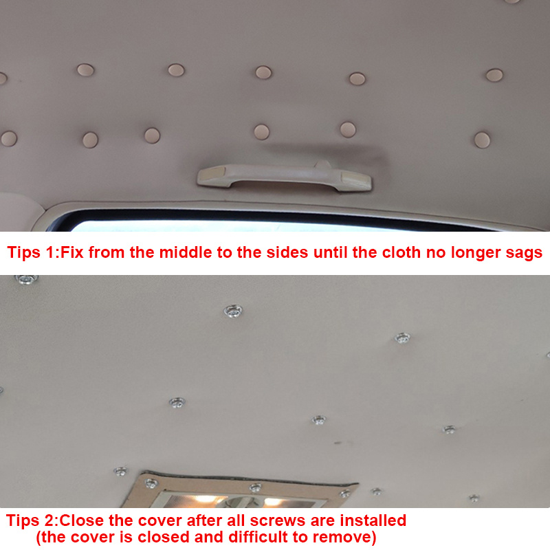 Paño de techo Interior de coche, fijación de tornillo, reparación