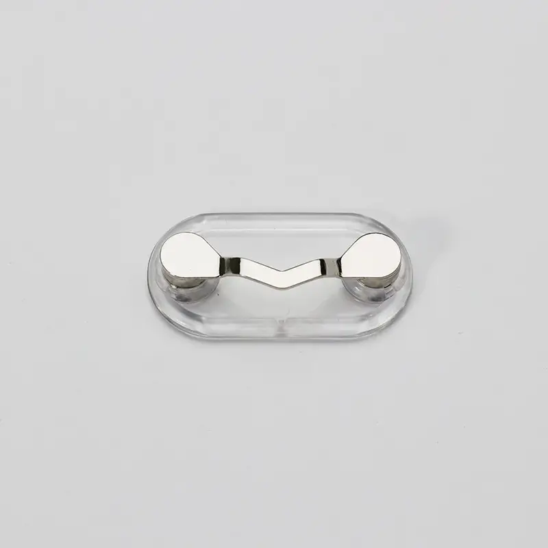 Stainless Steel Magnetic Eyeglass Holder, ID Badge Holder