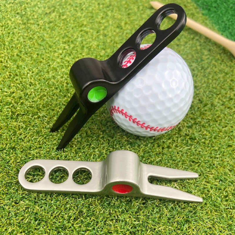 Edelstahl Golf Rasen Reparatur Werkzeug, Golf Ball Marker, Golf Club Rillen  Reinigungswerkzeug, Golf Zubehör