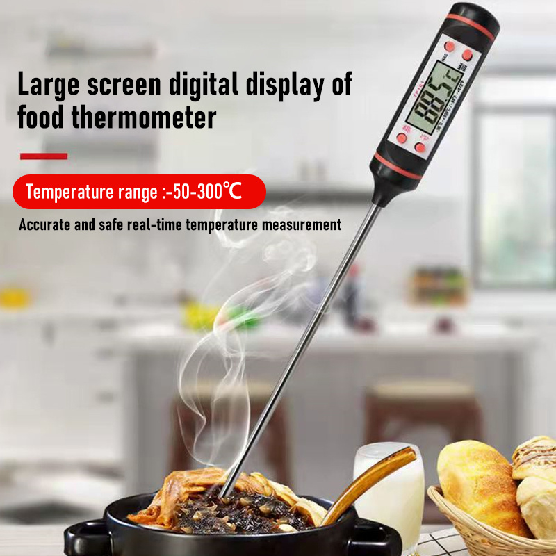 1Pcs Stainless Steel Kitchen Oven Thermometer Food Bread Household
